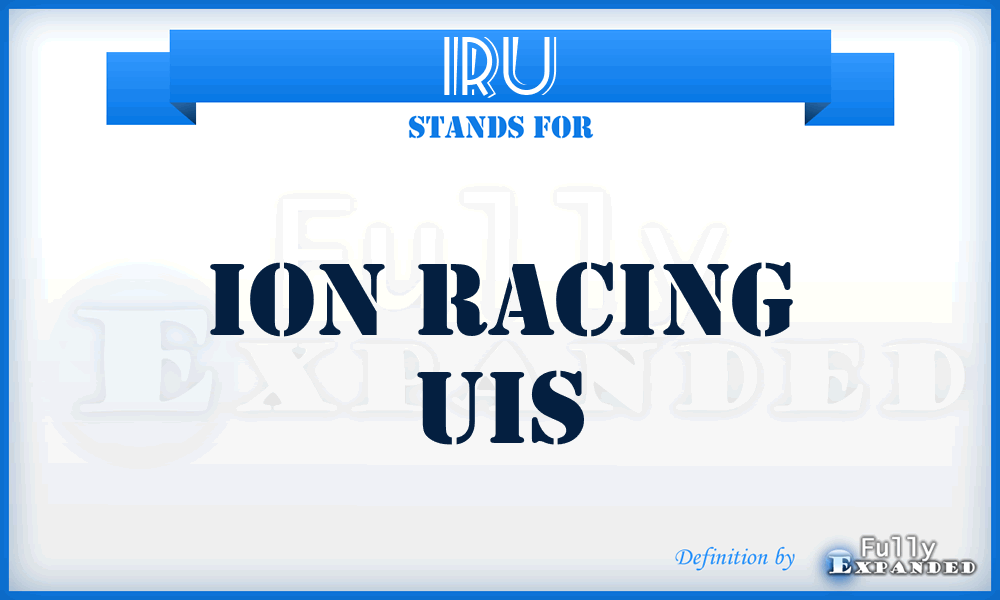 IRU - Ion Racing Uis