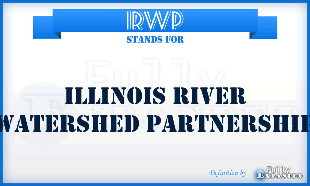 IRWP - Illinois River Watershed Partnership