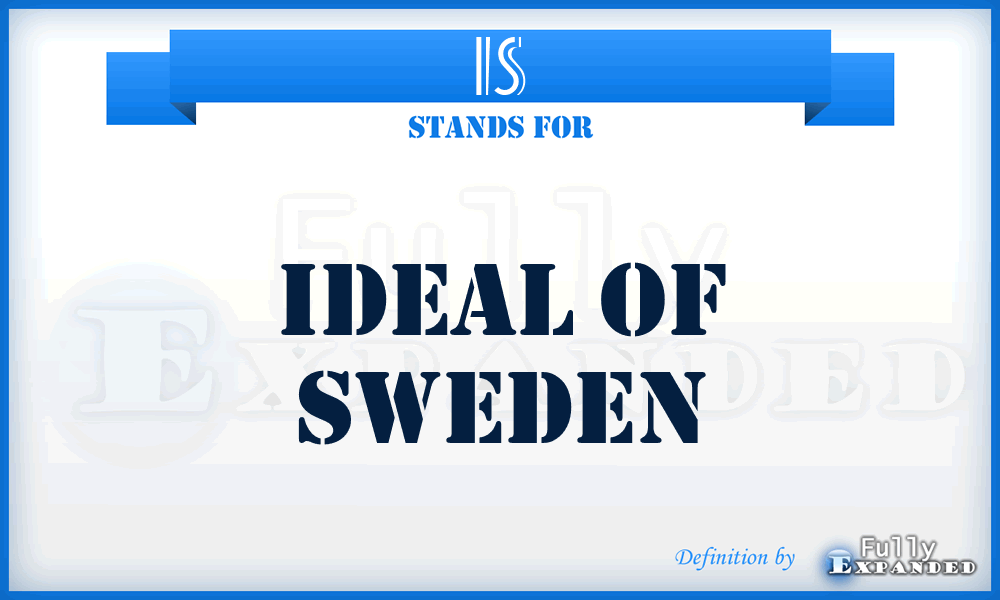 IS - Ideal of Sweden