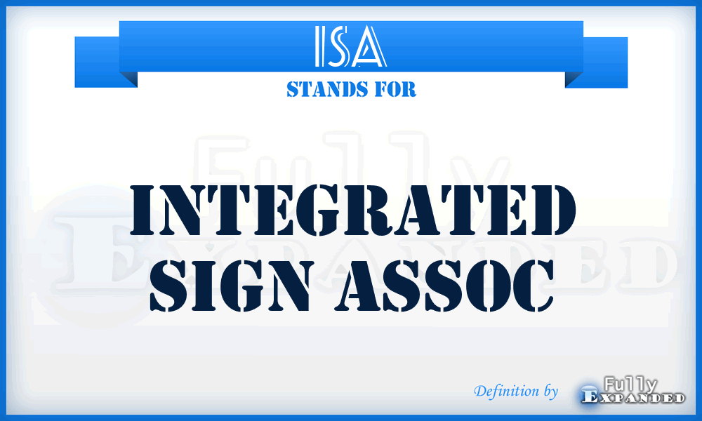 ISA - Integrated Sign Assoc
