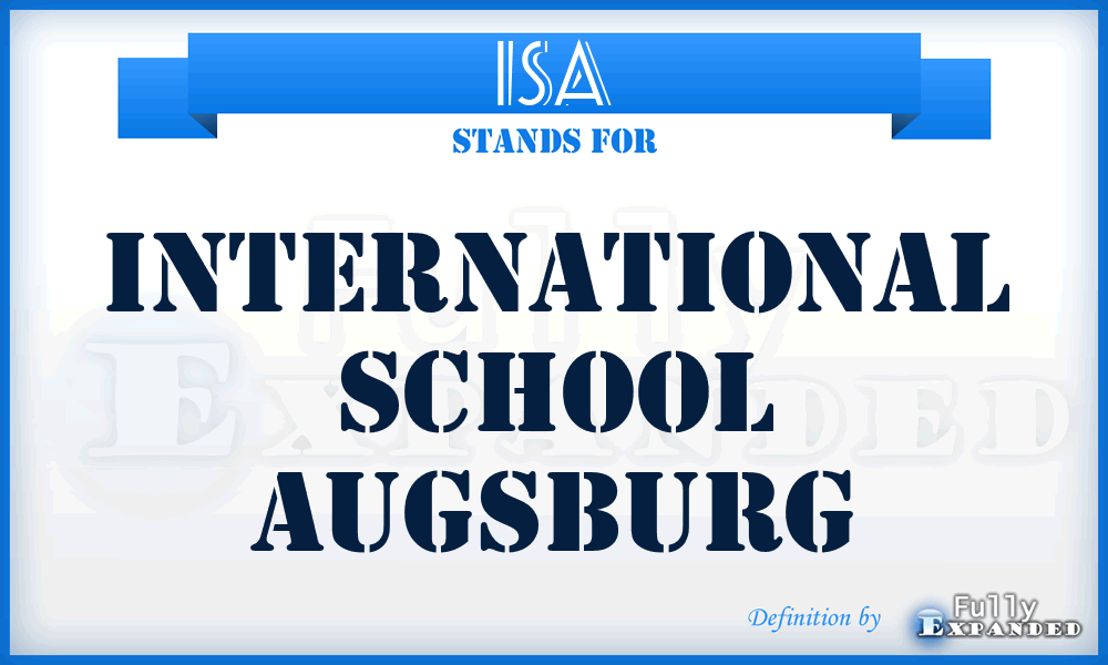 ISA - International School Augsburg