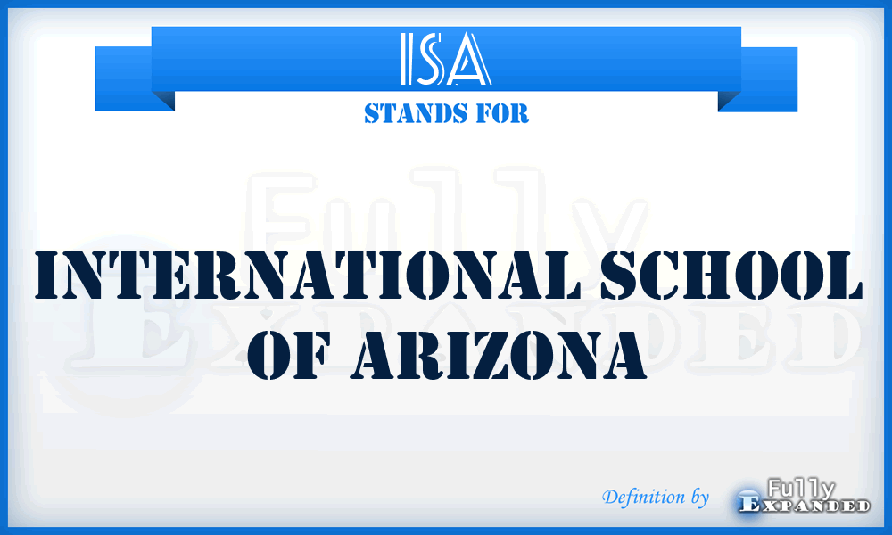 ISA - International School of Arizona