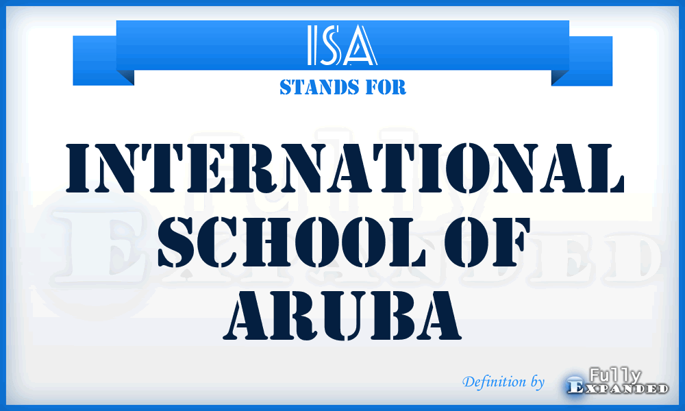 ISA - International School of Aruba