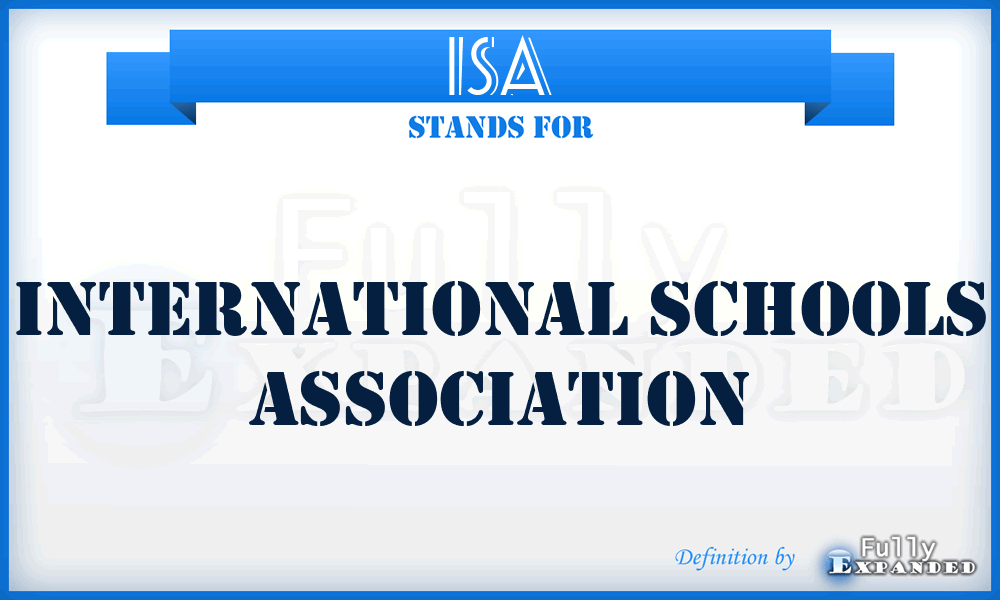 ISA - International Schools Association