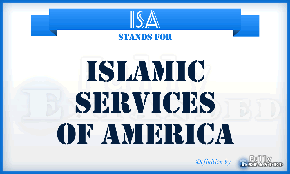ISA - Islamic Services of America