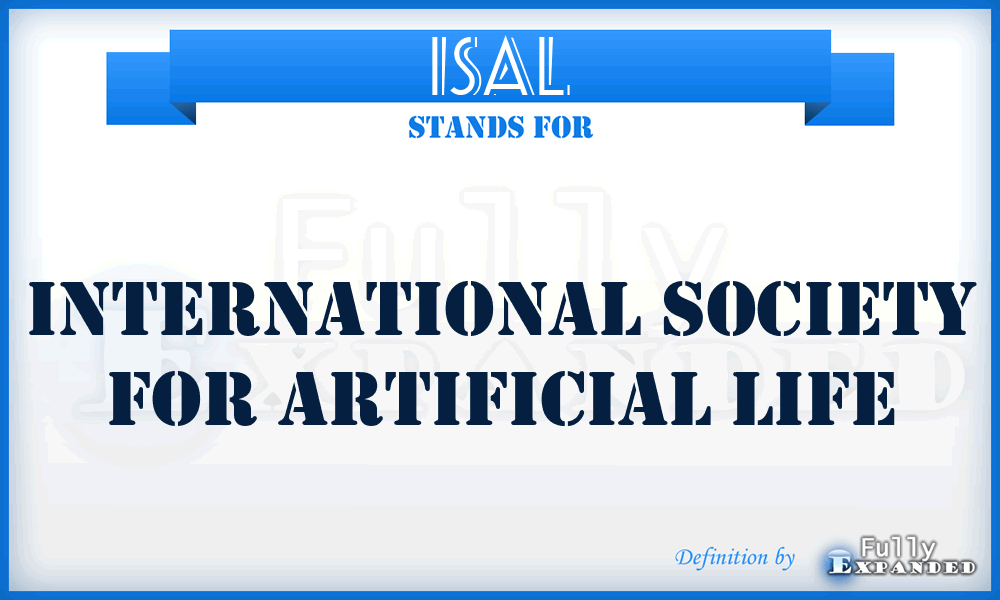 ISAL - International Society for Artificial Life