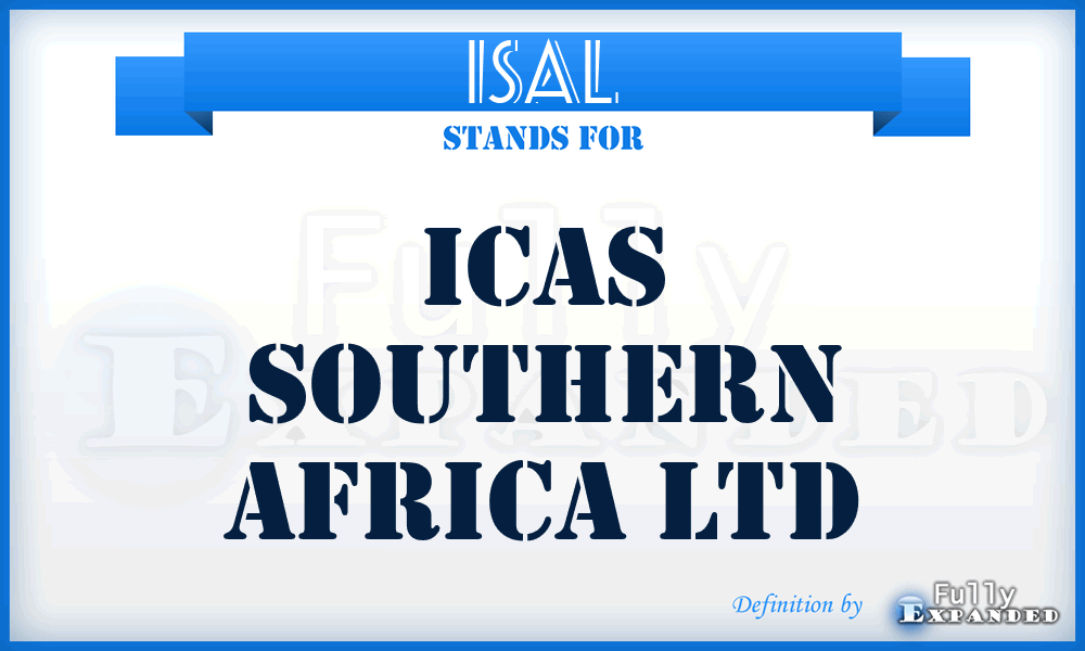 ISAL - Icas Southern Africa Ltd