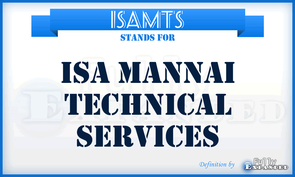 ISAMTS - ISA Mannai Technical Services