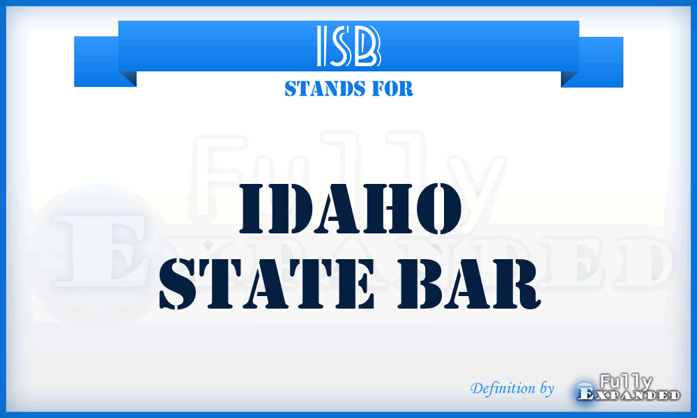 ISB - Idaho State Bar