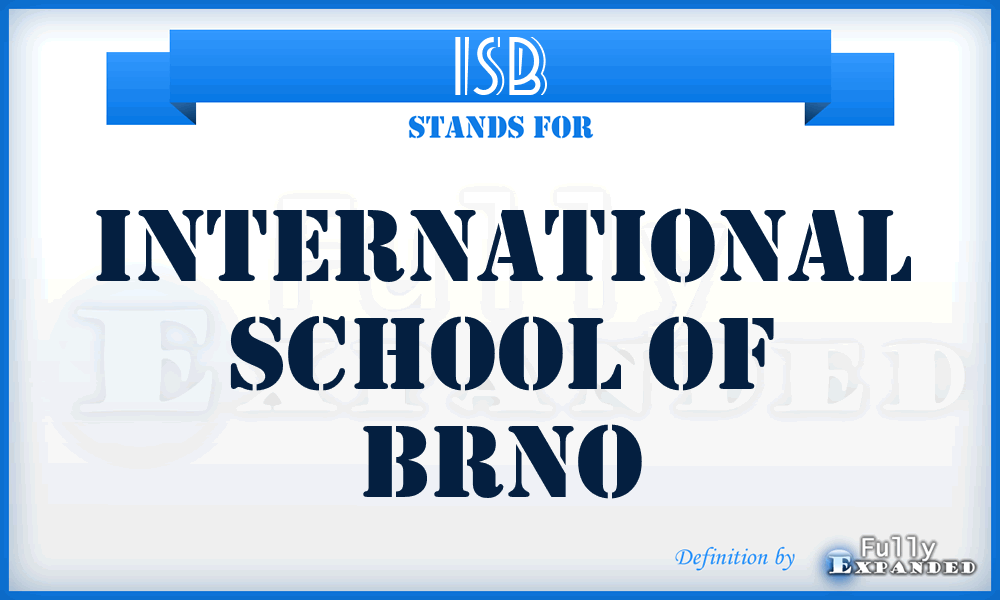 ISB - International School of Brno