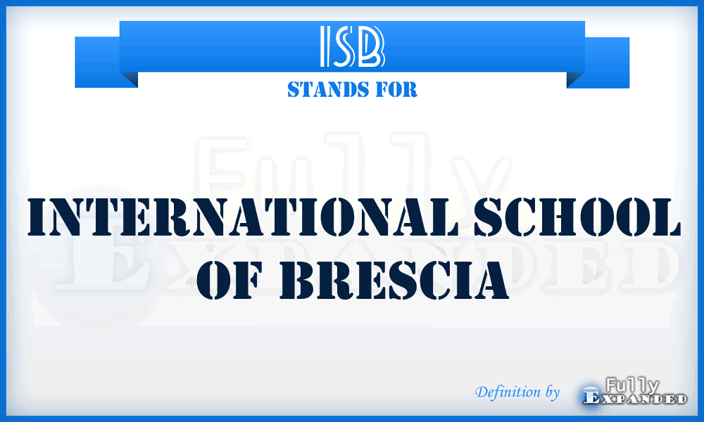 ISB - International School of Brescia