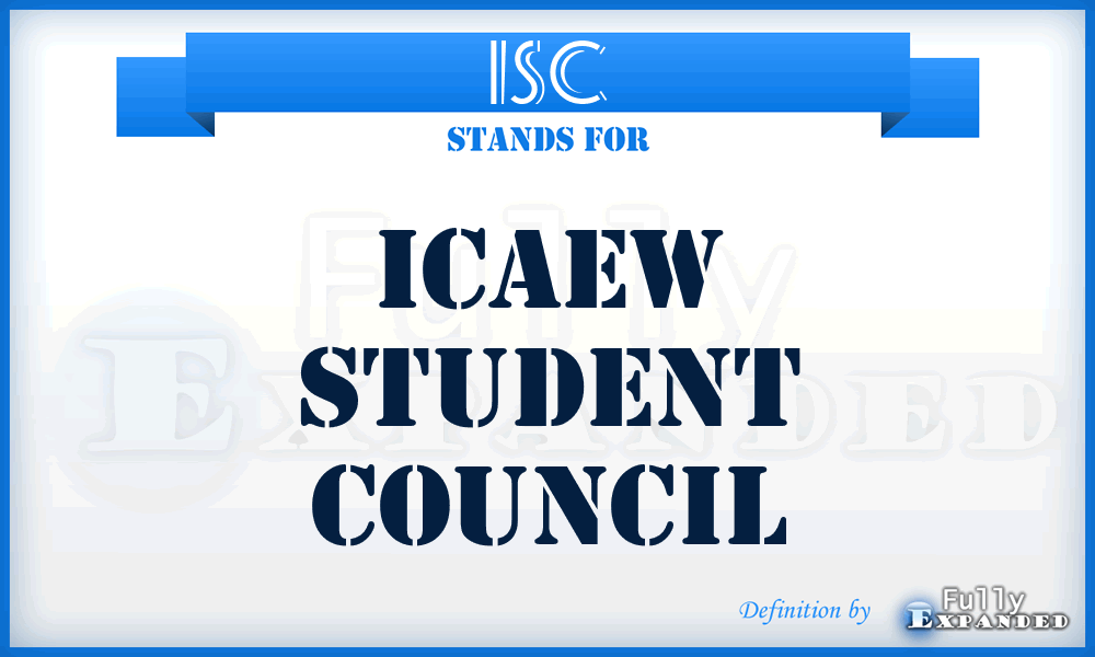 ISC - ICAEW Student Council