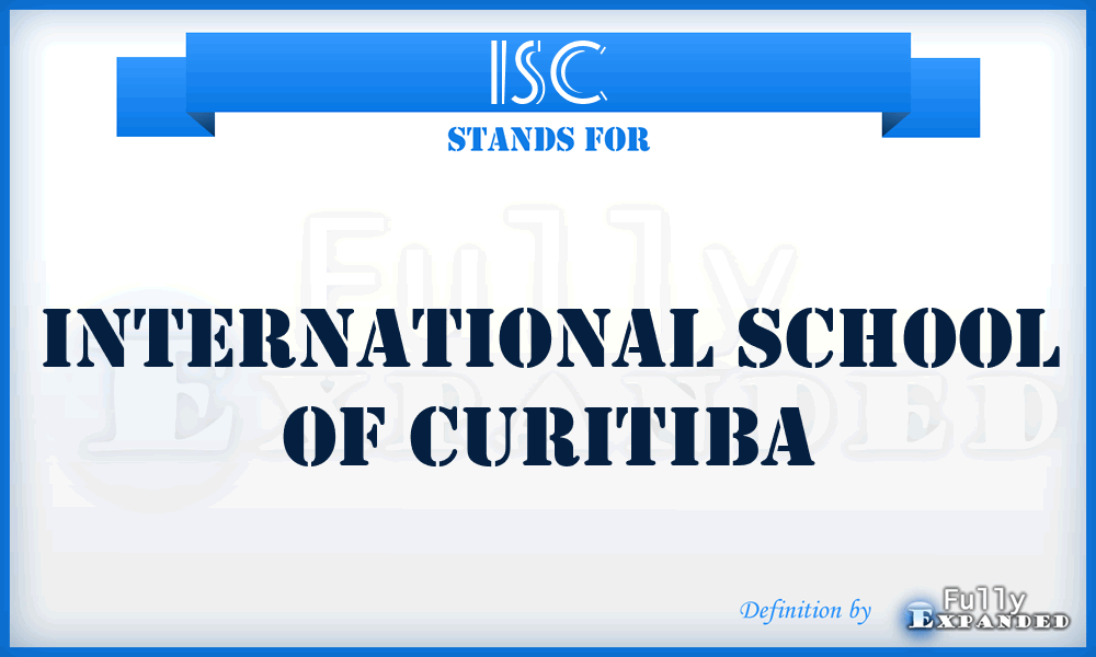 ISC - International School of Curitiba