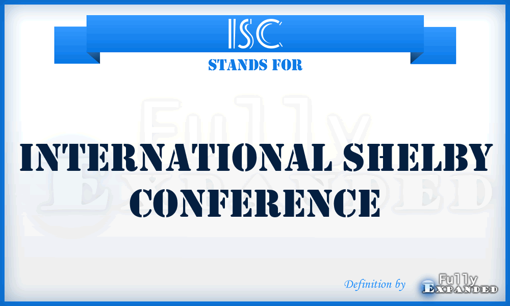 ISC - International Shelby Conference
