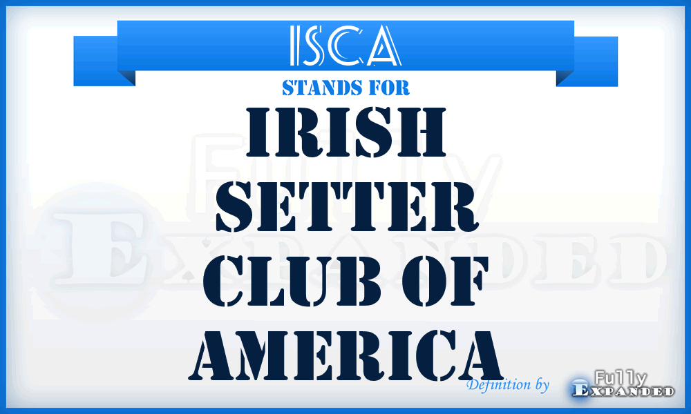 ISCA - Irish Setter Club of America