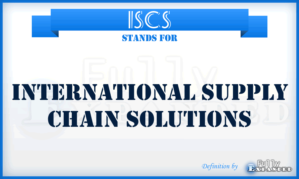 ISCS - International Supply Chain Solutions