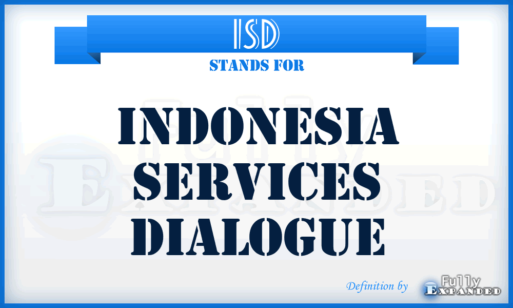 ISD - Indonesia Services Dialogue