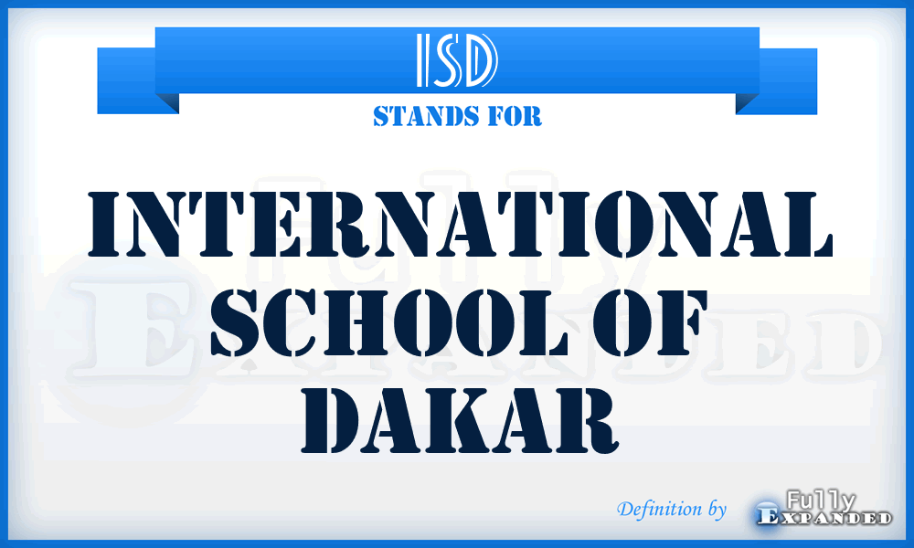 ISD - International School of Dakar