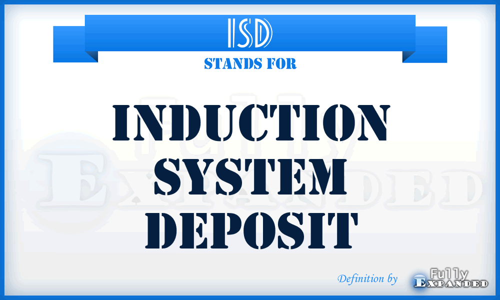 ISD - induction system deposit