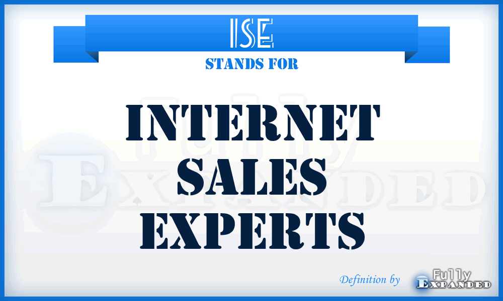 ISE - Internet Sales Experts