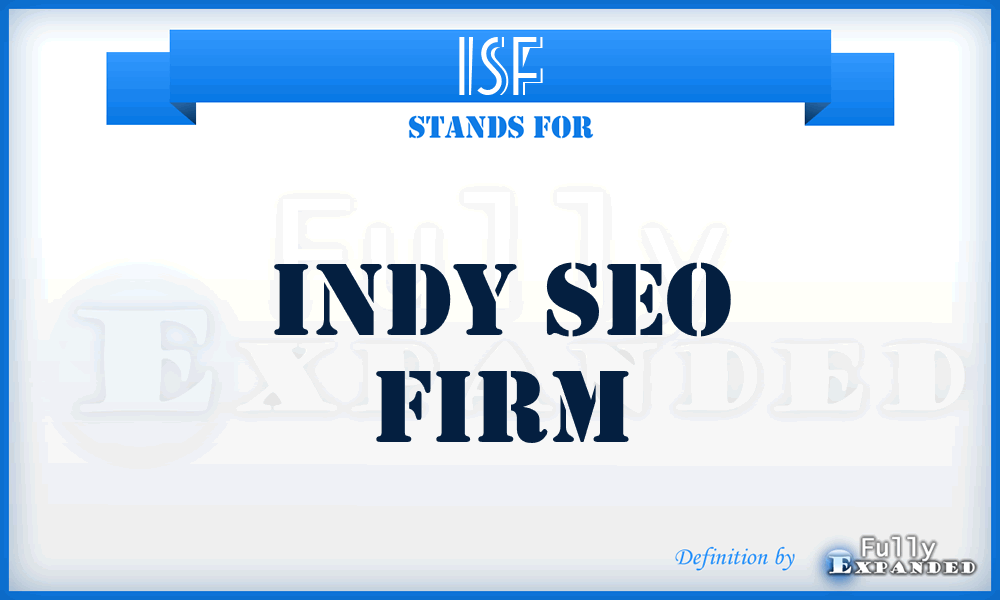 ISF - Indy Seo Firm