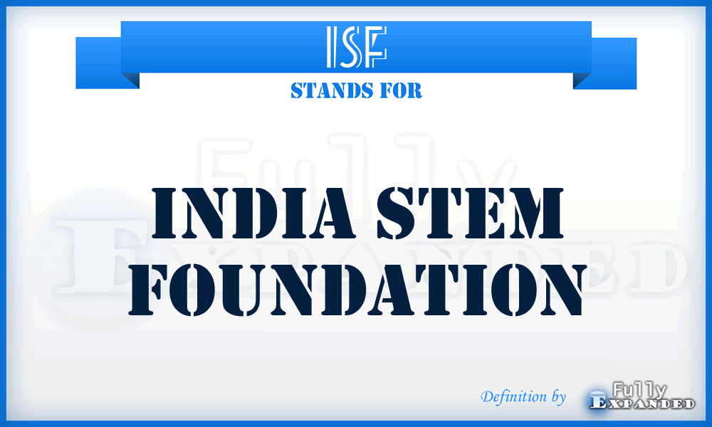 ISF - India Stem Foundation