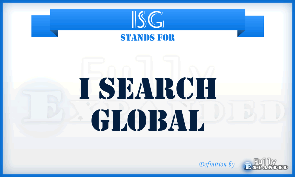 ISG - I Search Global