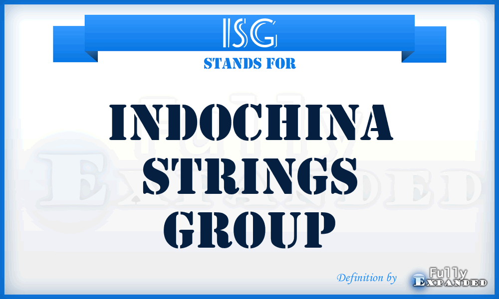 ISG - Indochina Strings Group