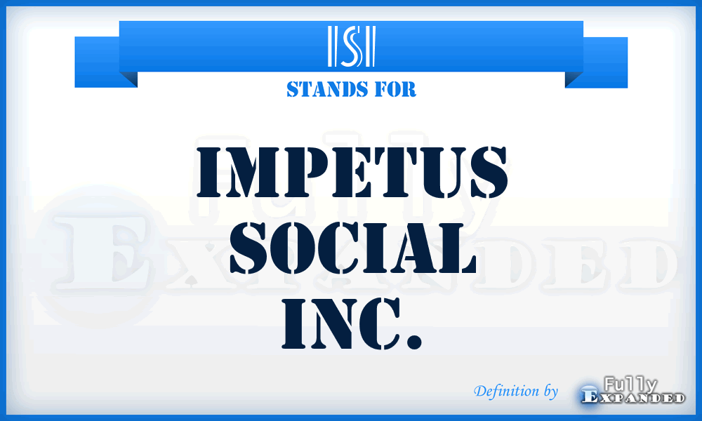 ISI - Impetus Social Inc.