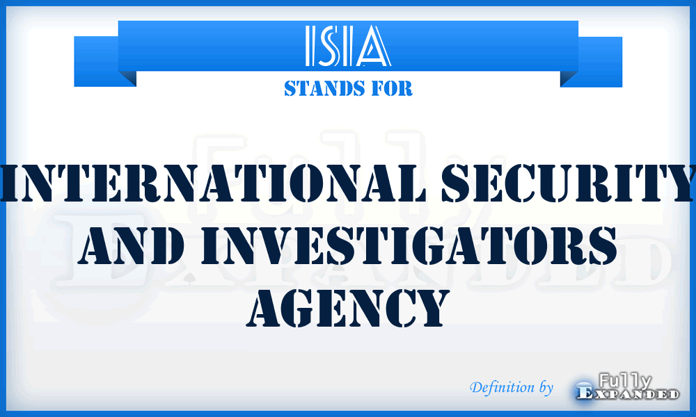 ISIA - International Security and Investigators Agency