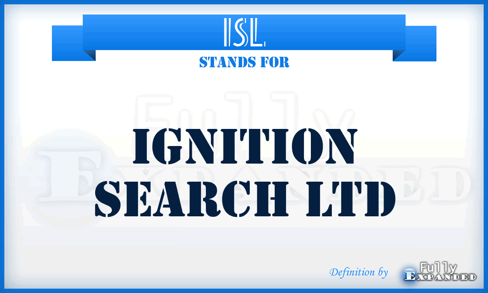 ISL - Ignition Search Ltd