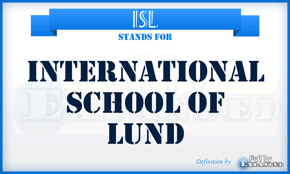 ISL - International School of Lund