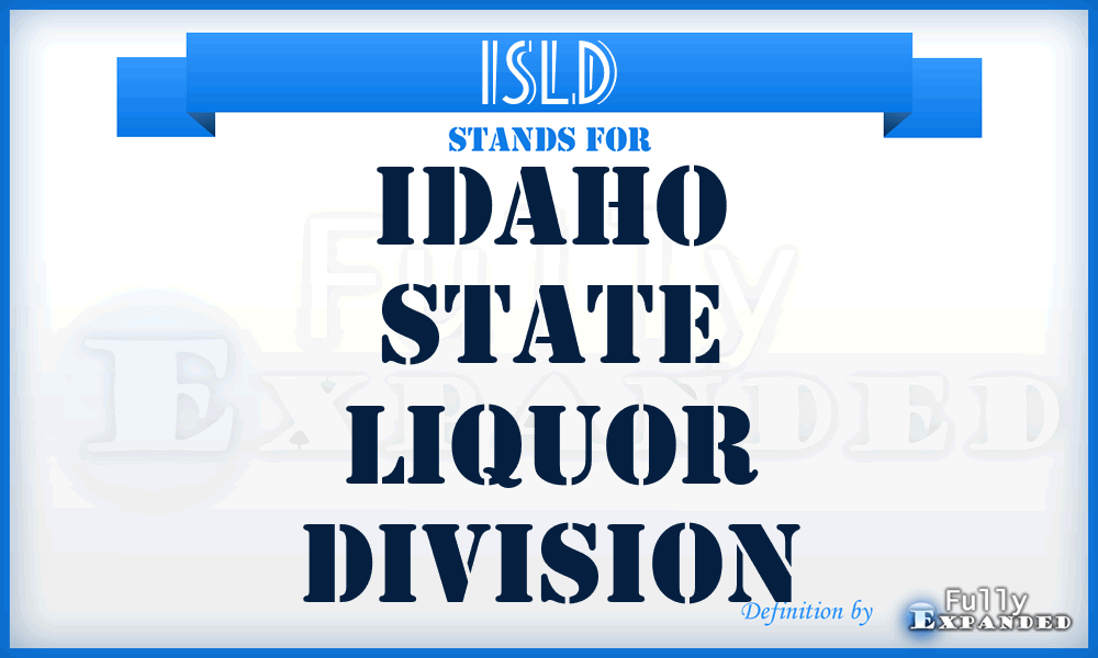 ISLD - Idaho State Liquor Division