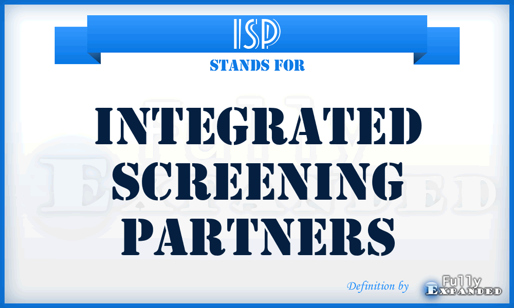 ISP - Integrated Screening Partners