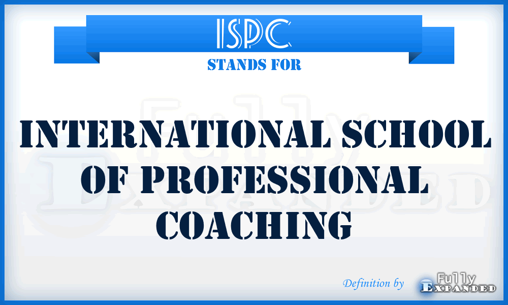 ISPC - International School of Professional Coaching