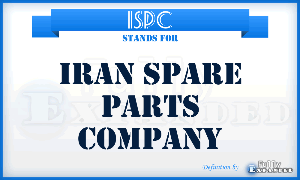 ISPC - Iran Spare Parts Company