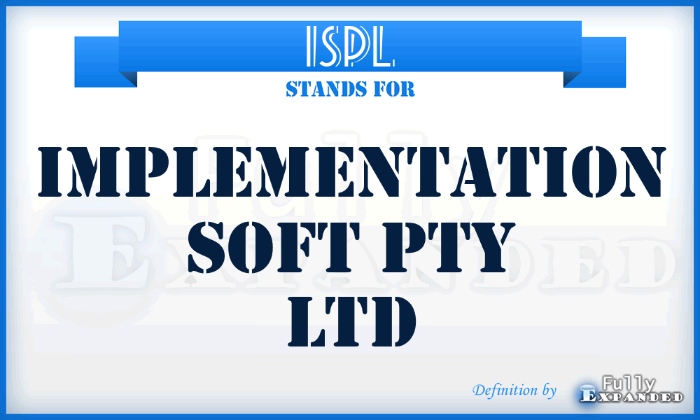 ISPL - Implementation Soft Pty Ltd