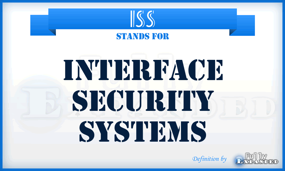 ISS - Interface Security Systems