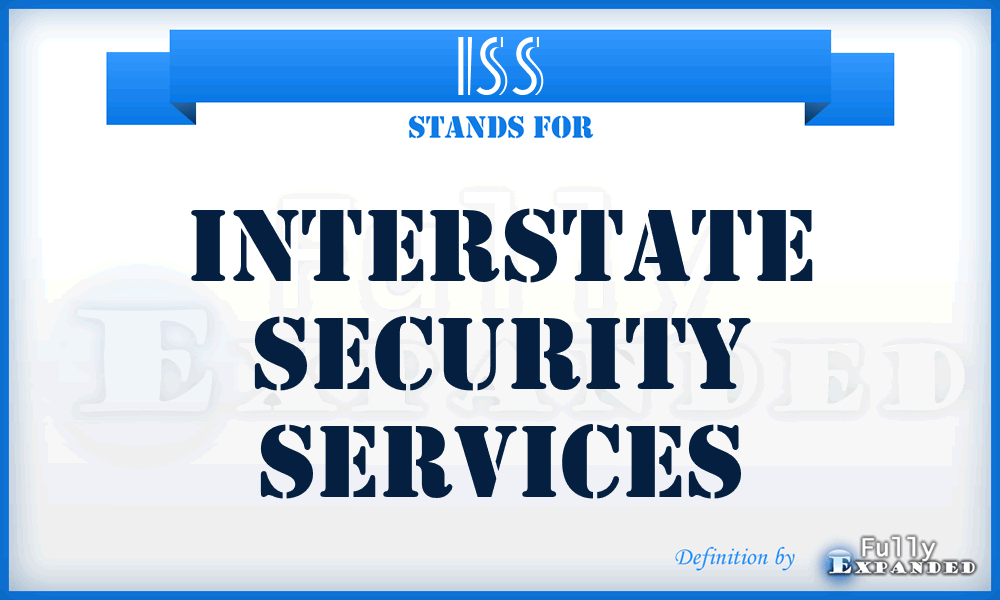 ISS - Interstate Security Services