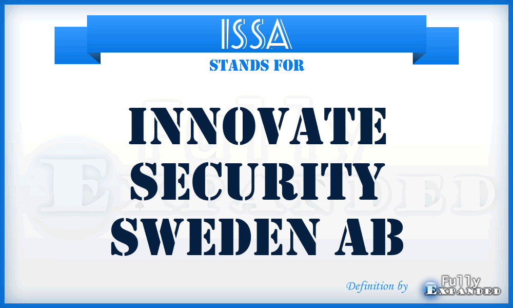 ISSA - Innovate Security Sweden Ab