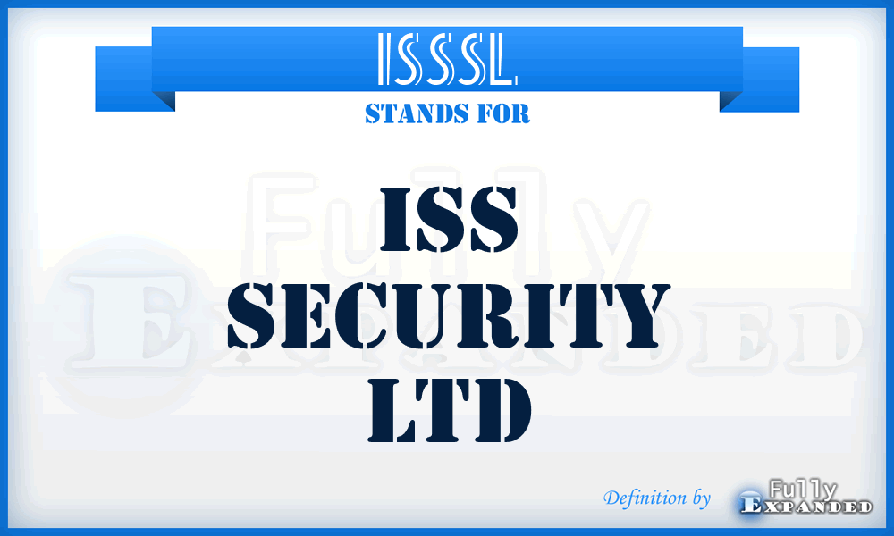 ISSSL - ISS Security Ltd