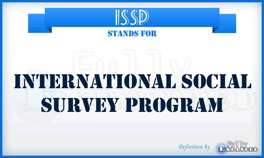 ISSP - International Social Survey Program