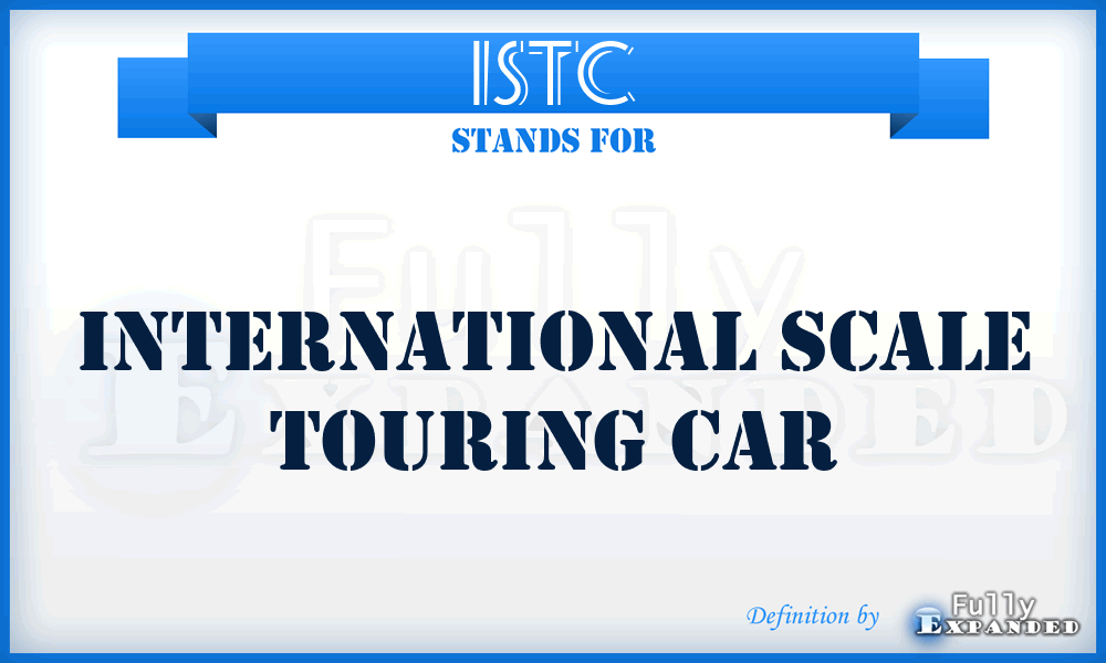 ISTC - International Scale Touring Car