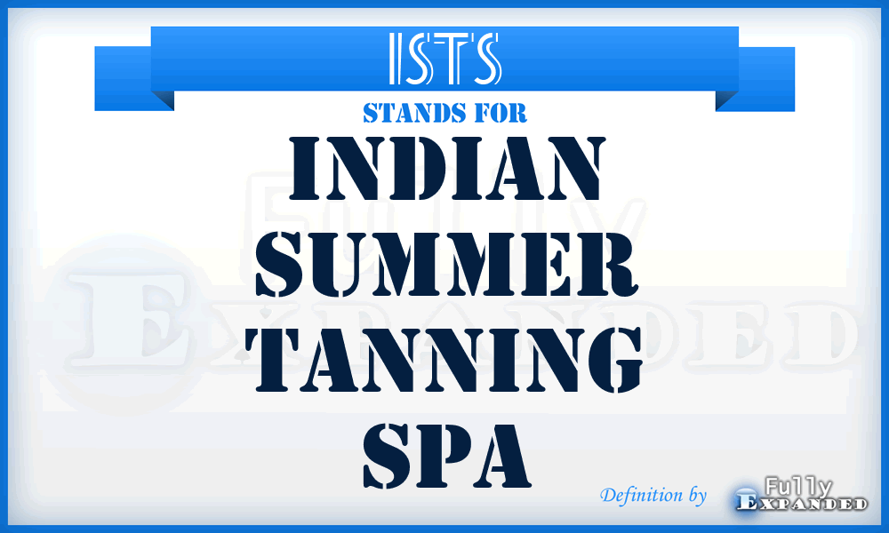 ISTS - Indian Summer Tanning Spa