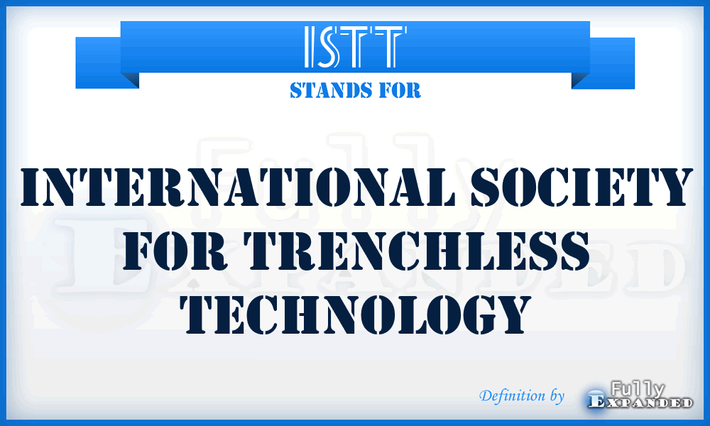 ISTT - International Society for Trenchless Technology