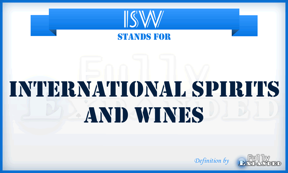 ISW - International Spirits and Wines