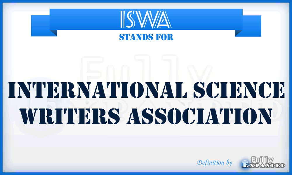 ISWA - International Science Writers Association
