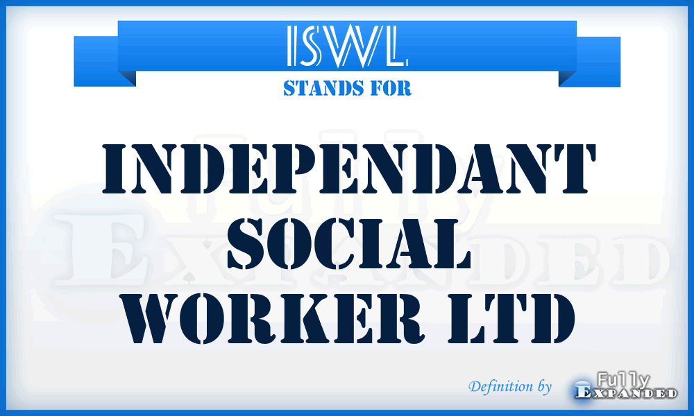 ISWL - Independant Social Worker Ltd