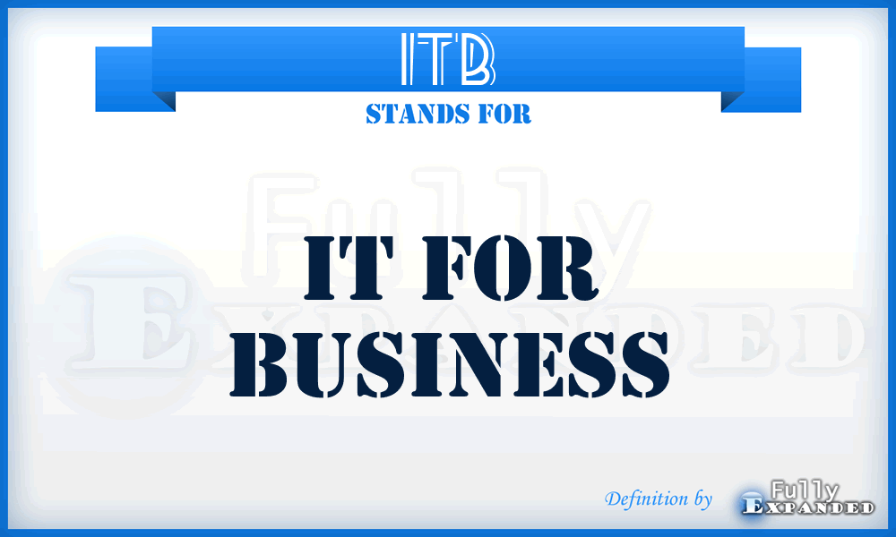 ITB - IT for Business