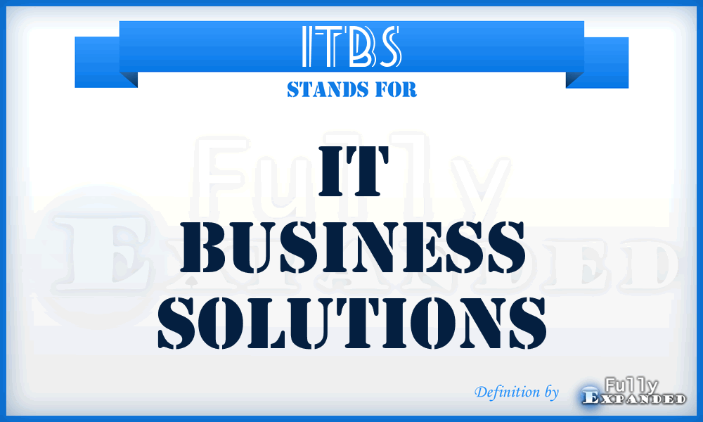 ITBS - IT Business Solutions
